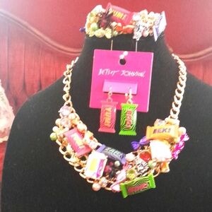 Betsey Johnson Candy 3 Piece Statement Set NWT